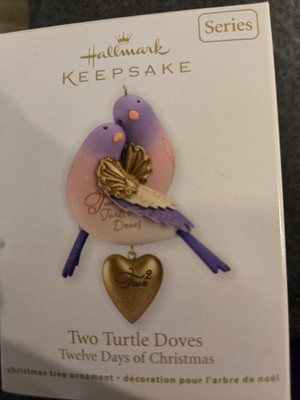 Hallmark Keepsake Ornament 2012 Two Turtle Doves Twelve Days of Christmas Series