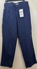 CARHARTT FLAME RESISTANT CAT 2 FRB159-DNY Navy Blue Workwear Pants Mens 32X32