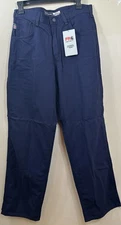 CARHARTT FLAME RESISTANT CAT 2 FRB159-DNY Navy Blue  Workwear Pants Mens 32X32