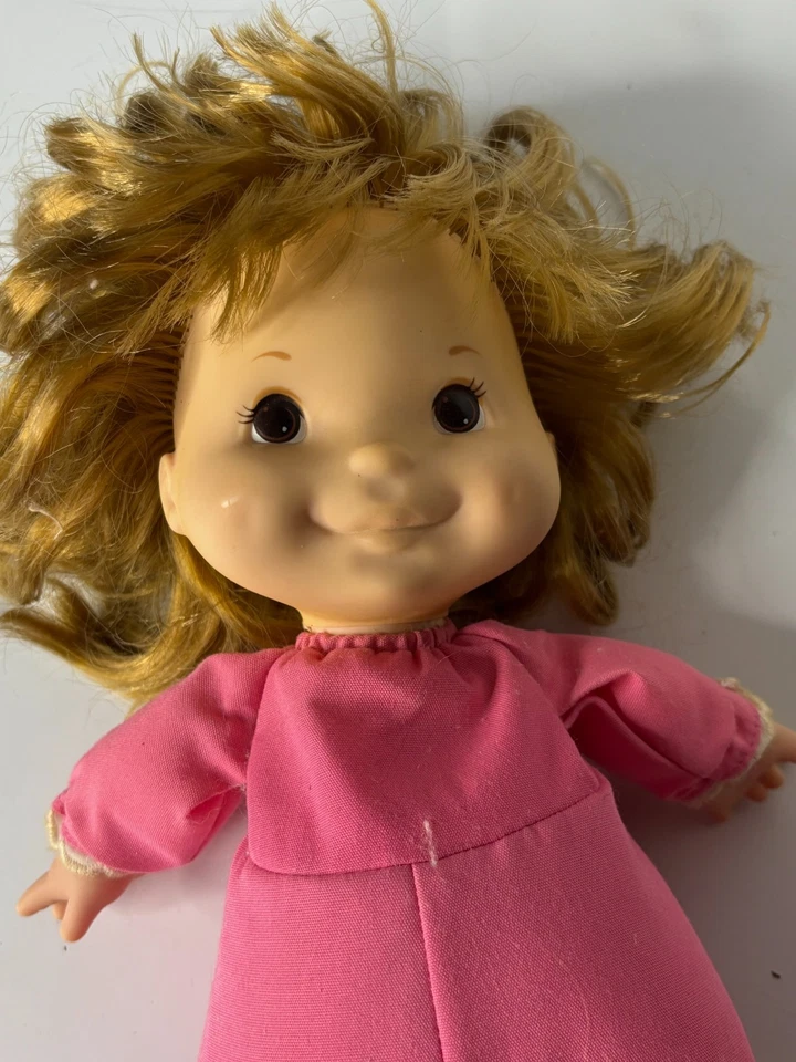 Винтажная кукла-девочка 1970-х Fisher Price Natalie Lapsitter 12 дюймов No202, 1973 «КАК ЕСТЬ» - Изображение 2 из 4