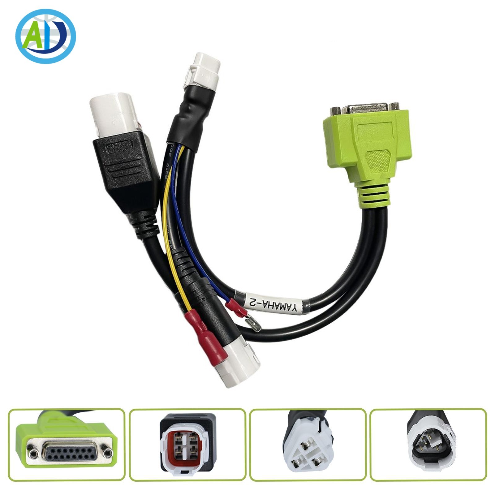 OBD2 Adaptor for JDiag MOTO-14 Yamaha -2 3Pin+4Pin Diagnostic  Connector Cables