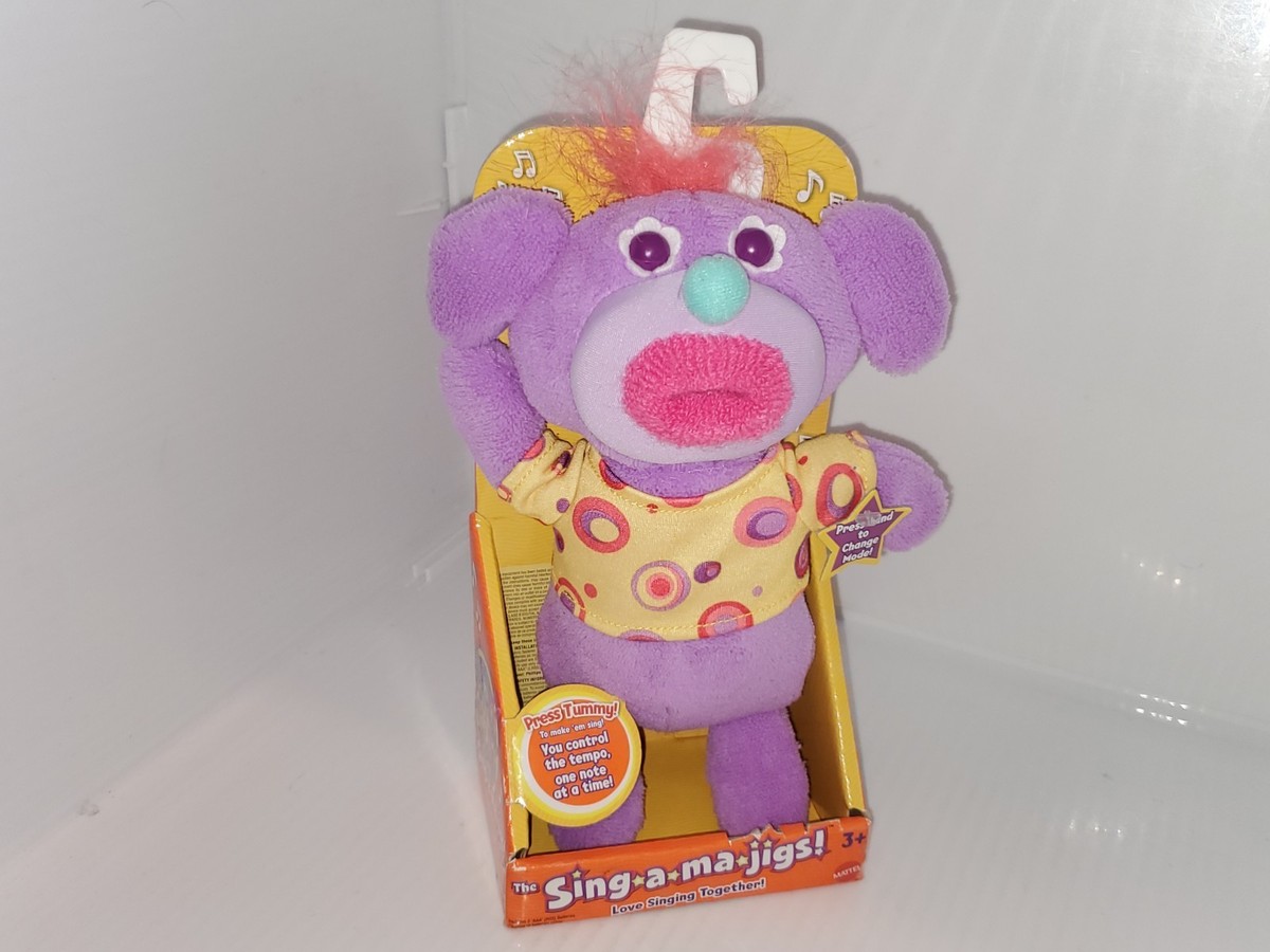 Mattel Fisher The Sing a MA Jigs Musical Plush Toy Purple for sale