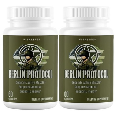 Berlin Protocol Capsules for Men   For Male Performance, Energy & Stamina 120ct