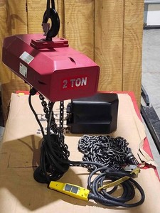 DAYTON 452R50 Electric Chain Hoist 4000 lb. 15 foot Lift 230 volt 3 phase 2 ton