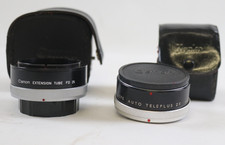 Canon AE-1 Extension Tube FD25 for 50mm / Kenko CFE Auto Teleplus 2X