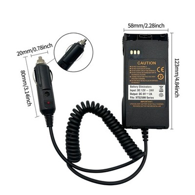 BATTERY Eliminator Compatible With XTS2500 Handheld Radios