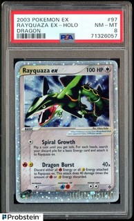 2003 Pokemon ex Dragon #97 Rayquaza Holo PSA 8 NM MT