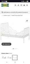 IKEA MINNEN Ext Bed Frame With Slatted Bed Base 80x200 cm and mattres 