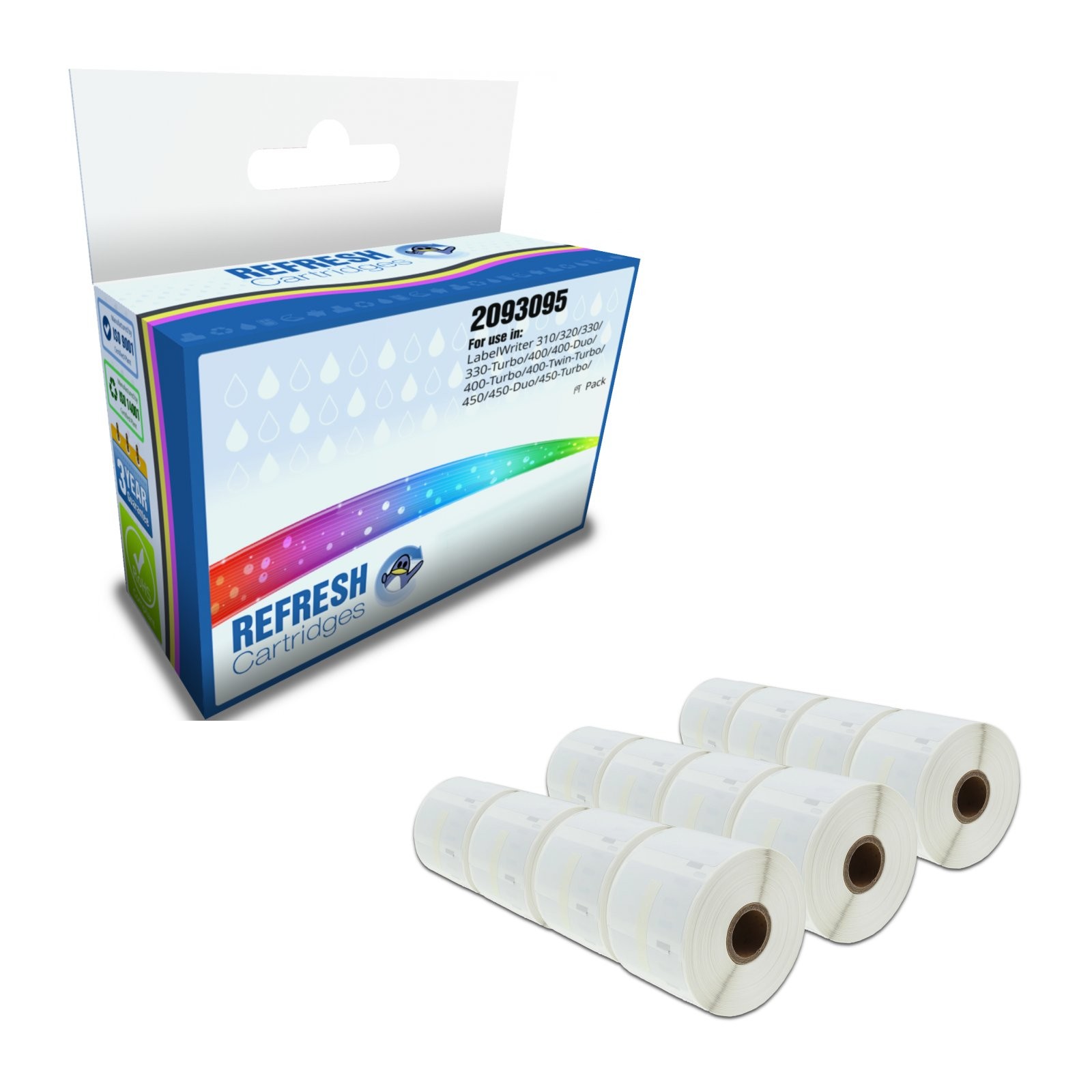 Refresh Cartridges Value Pack 11354 Compatible With Dymo LABEL Printers