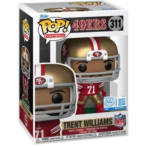 Funko Pop! NFL San Francisco 49ers #311 Trent Williams - SE w/ Protector
