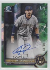 2022 Bowman Chrome Green Atomic Refractor 51/99 Antonio Pinero #CPA-AP Auto 03j5