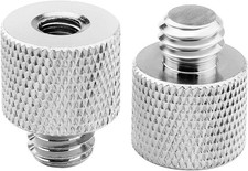1/4 to 3/8 Adapter,1/4"-20 Female to 3/8"-16 Male Screw Thread Adapter for