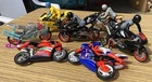 Lot of 7 Vintage 2000 Mattel HOT WHEELS MOTORCYCLES 1:18 Excellent Condition