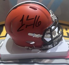Josh Cribbs Signed mini helmet JSA with Auto Autograph