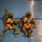 Playmates Toys TMNT Leonardo Donatello Action Figures 1988 Plastic Multicolor