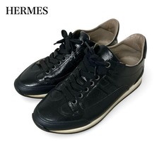 HERMES Women's Low-cut Sneakers H Logo Black EU35.5/US5.5 122187c