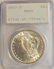 1883-O Morgan Silver Dollar Old Green Rattler PCGS MS65 GEM VAM10 New Orleans