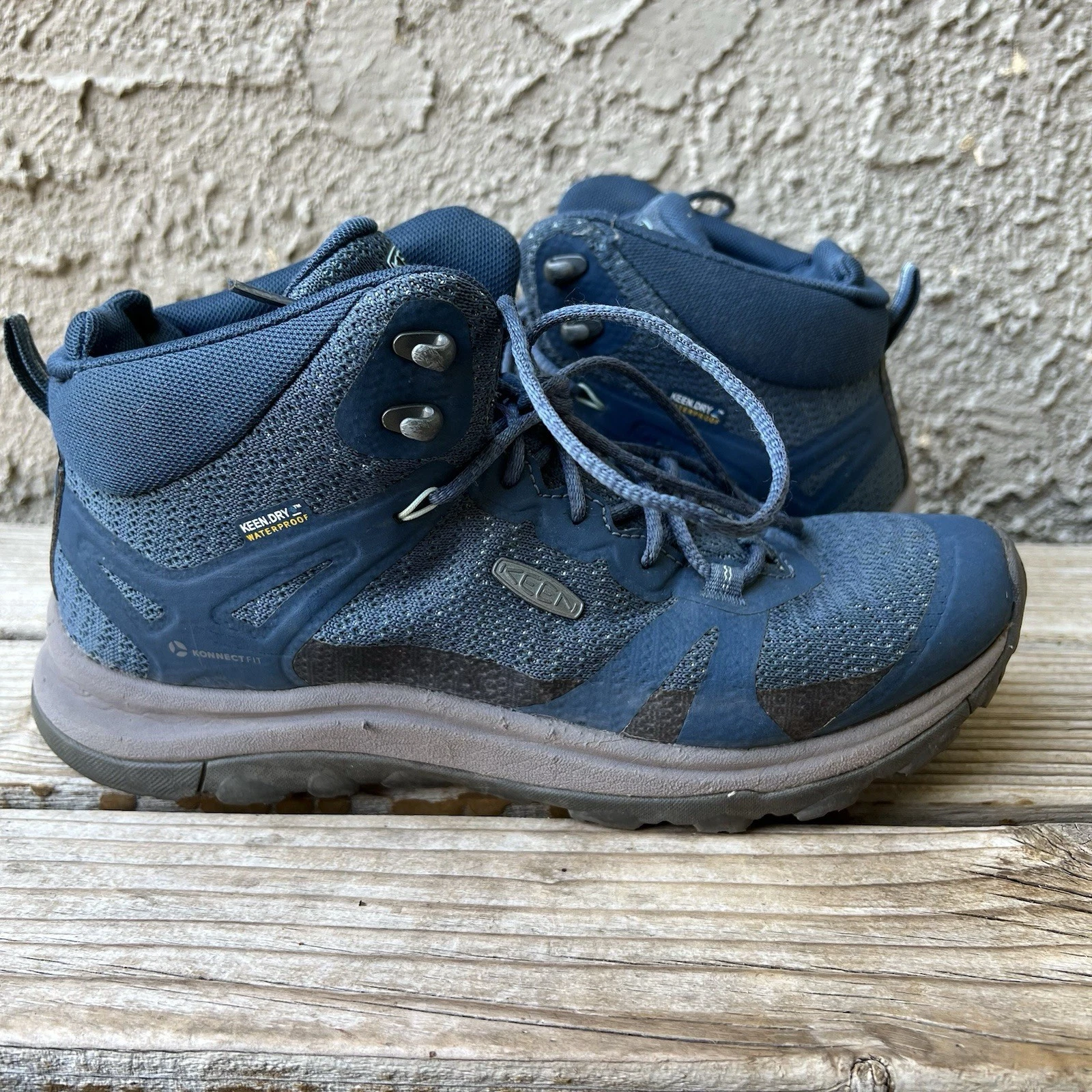 Keen Shoes Women Size 8.5 Terradora II KeenDry Waterproof Boot Hiking Camp Blue