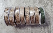 Set of 8 Celebrate It 100 Jute Craft Ribbon Natural .11" x 9 Ft Burlap HempRope