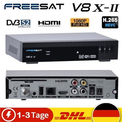 FULL HD Sat Receiver Digital S/S2X-HD+ Astra + Hotbird + Türksat Vorprogrammiert