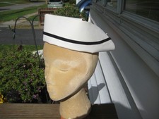 NURSE HAT VINTAGE TRADITIONAL NURSE'S CAP SISTER'S SCRUB BAND STRIPE