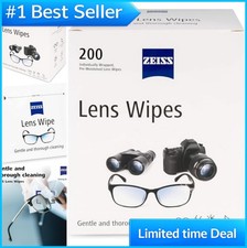 Pre-Moistened Lens Cleaning Wipes 200 Count Individually Wrapped Eyeglass