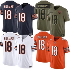 2025 Men's Caleb Williams #18 Bears Limited Player Jersey Stitched Jersey