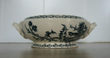 Plat légumier Soupière faience Gien Les Chardons