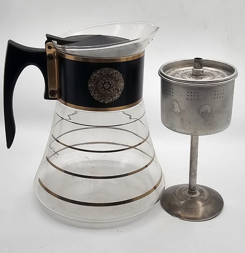 Vtg 60s David Douglas Flameproof Stovetop Glass Coffee Pot MCM Sleek Retro - Picture 10 of 12