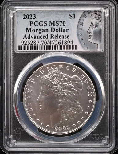 2023 Morgan PCGS MS 70 Advanced Release #26MAR084