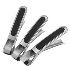 3pcs Stainless Steel Hot Plate Gripper Anti Scald Bowl Clamp Kitchen Tongs