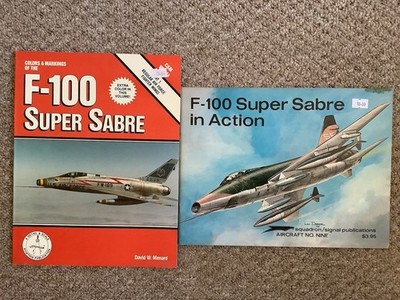 F-100 Super Sabre In Action Books X2 Both Excellent Condition