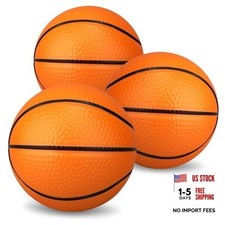 Mini Foam Basketballs 3-Pack , 5'' Soft Indoor/Outdoor Replacement Orange