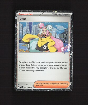 Iono 185/193 Tournament Collection Cosmos Holo Promo Stamped