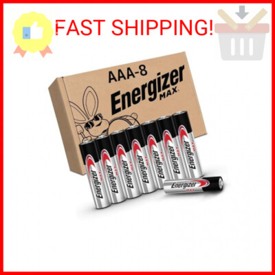 Energizer MAX AAA Batteries (8 Pack), Triple A Alkaline Batteries