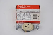 2 PCS Pass & Seymour 5351-I Spec Grade Single Receptacle Outlet 20A 125V 5-20R