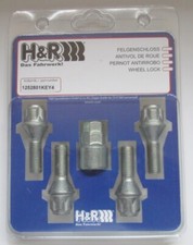 H&R Felgenschloss M14 x 1,5  x 28mm Kegelbund 60° SW17/19