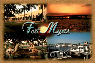 Fort Myers, Florida, Caloosahatchee River, Jeff Strom, Suncoast Post Postcard