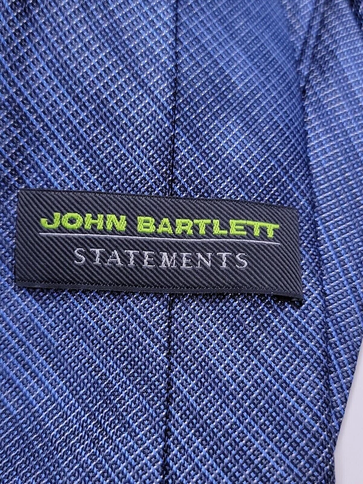 John Bartlett Mens Formal Necktie 58"Lx3.25"W Blue Neck Tie - Image 3 of 4