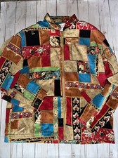 G.W. Division of Graff Women's Vintage Floral Print Full Zip Jacket Size 6