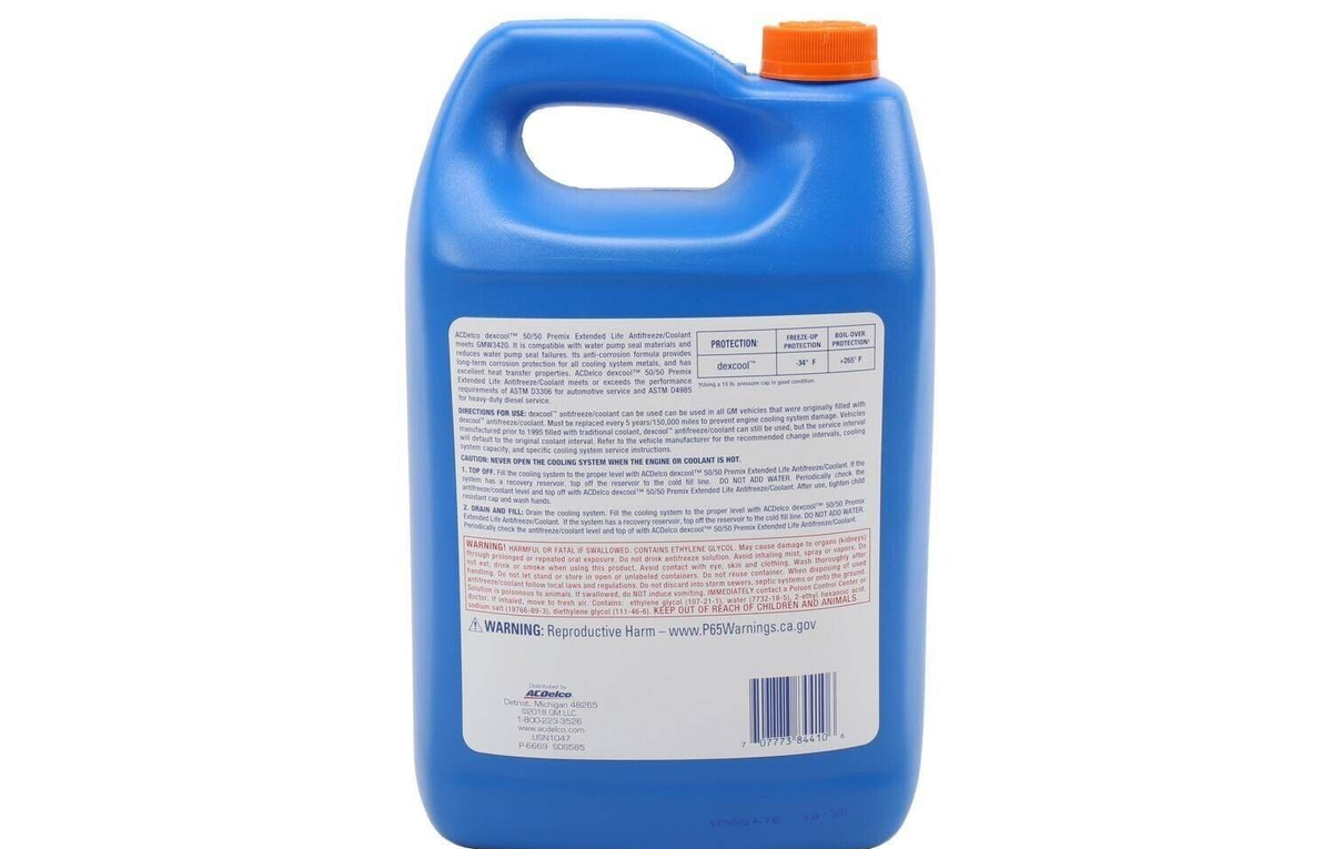 105027 AC Delco Coolant/Antifreeze for Chevy Chevrolet Silverado