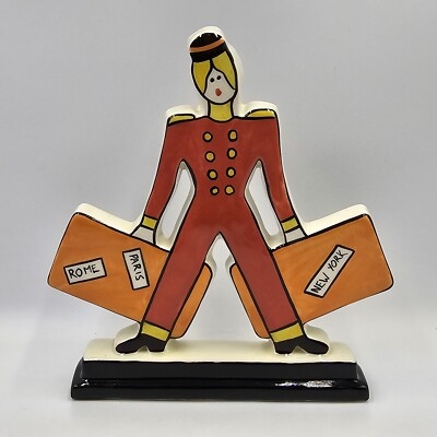 Lorna Bailey Pottery Signed Limited Edition Flatback ''The Bell Hop Boy'' 230/250
