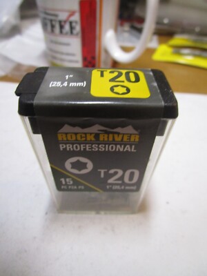 T20 1'' Torx S2 Steel Rock River  Insert Bit QTY 15