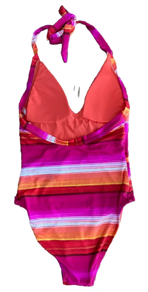 Купальник с бретелью через шею TRINA TURK Pink Solstice 1 шт. размер 6 новый с ценниками - Изображение 3 из 4