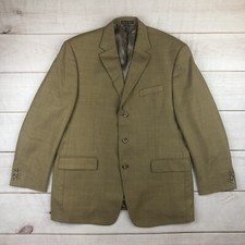 Michael Kors Men's 44 Wool Windowpane Plaid 3 Button Blazer Jacket Sport Coat