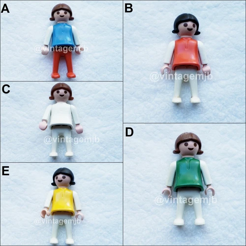 PLAYMOBIL VINTAGE GIRLS 1970s CLASSIC FLIP RED YELLOW BLUE GREEN WHITE-CHOICE