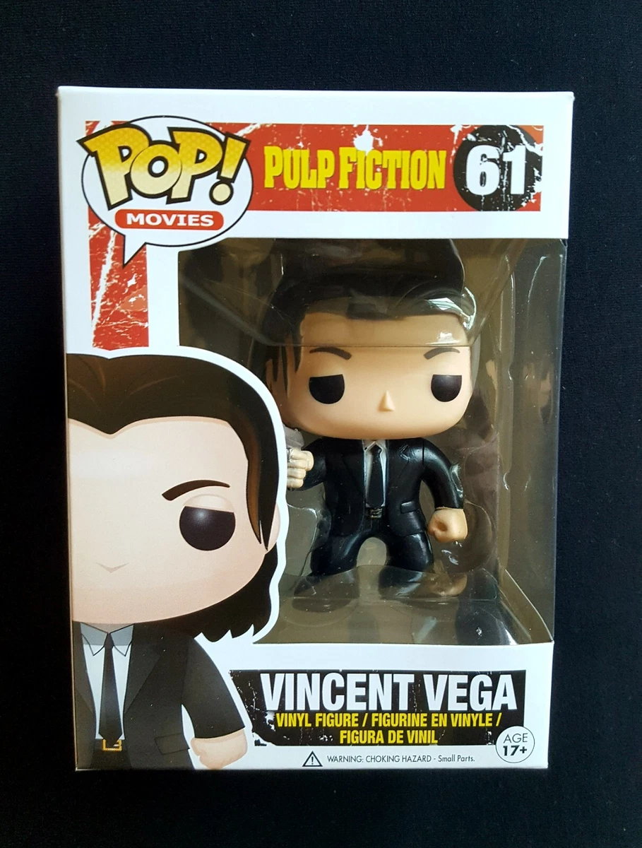 Funko Pop~Pulp Fiction~Vincent Vega #61 w/Protector~Unopened Excellent Condition