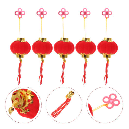New Year Lanterns Lunar New Year Lantern Chinese Knot Tassel Wall Hanging - Picture 1 of 9