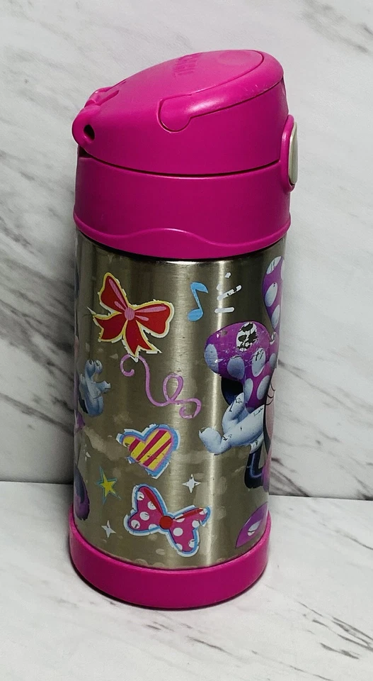 Termo Funainer Minnie Mouse Botella de Bebidas Rosa 12 OZ  Foto 2 de 4