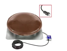 Master Flow 1050 CFM Brown Galvanized EZ Cool Plug-In Power Roof Mount Attic Fan